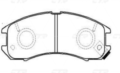 Колодки CTR GK0670 (CKMZ-24)