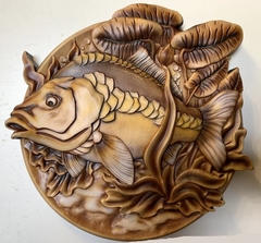 Силиконовый молд Рыба (медальон) № 0475