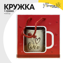 
          Кружка + Ложка Набор "Love"