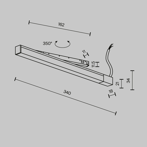 Источник напряжения встраиваемый универсальный 48В, 150Вт Maytoni Exility TRX239DR-150B