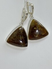 Мелон (серьги с турмалином)