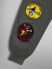 Бомбер Alpha Industries CWU 36/P Relaxed Patched Field Grey (Полевой Серый)