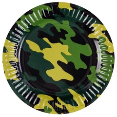 Тарелки, Камуфляж, 17 см, 6 шт.