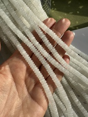 Нить бусин из кварца 6,5мм, рондель