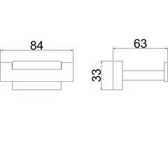 Крючок двойной BELZ B90205-2, хром