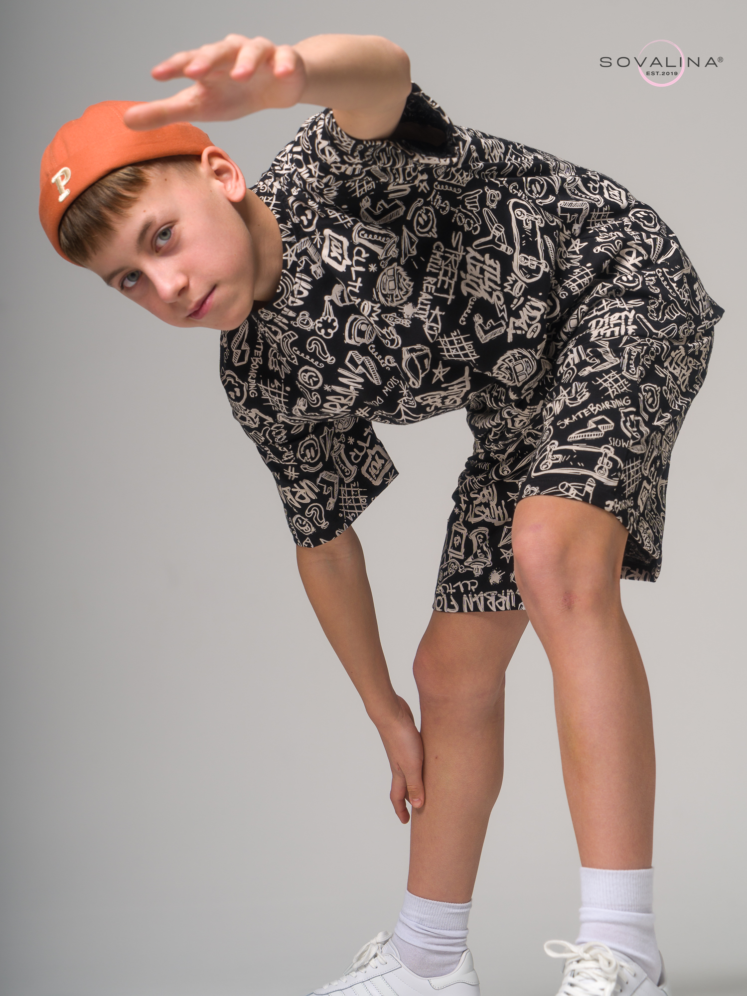 Костюм Light men скейты на черном