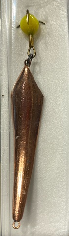 Блесна зимняя диво с чертиком Сож большая 6,7гр цв: Медь (бл.1шт)