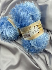 Пряжа VISANTIA "ТРАВКА" / "TRAFKA" 100% полиэстер 5 шт. х 100 г 150 м ± 3 м №0007 голубой