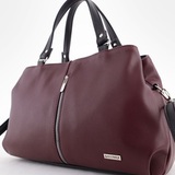 Сумка Саломея 198 наппа бордо + черный