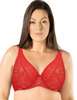 Кружевной бюстгальтер на косточках Mefemi DESIRE M bralette красный