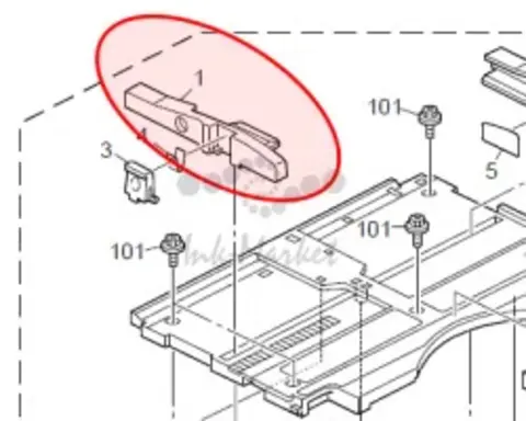 Ricoh Side fence front original D1292674