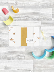 Набор платочков-слюнявчиков Mjölk Бумажные кораблики