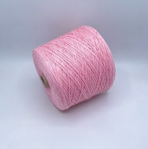 Бобинная пряжа (пр.Италия), art.Cotone, 350м/100 гр. 100%Хлопок, цвет-Розовый , арт.34767