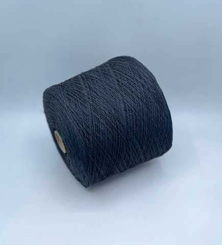 Бобинная пряжа (пр.Италия), art.Cotone, 350м/100 гр. 100%Хлопок, цвет-Антрацит,мулине , арт.34803