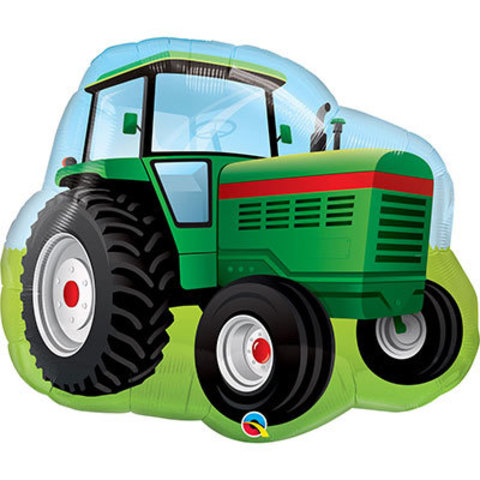 Шар фигура Трактор зеленый