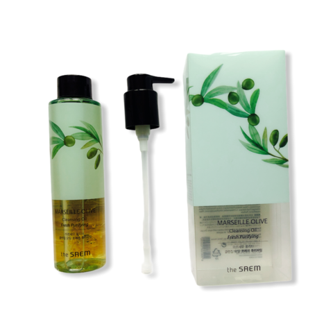 THE SAEM MARSEILLE OLIVE CLEANSING OIL - FRESH PURIFYING - 140МЛ