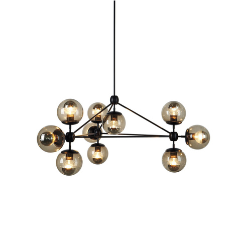 Люстра Modo Chandelier 10 Globes Black