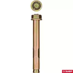 ЗУБР М10 х 77 мм, 40 шт, анкерный болт с гайкой, Профессионал (302342-10-077)