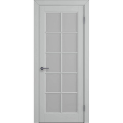 Купить Межкомнатная дверь эмаль VFD Glanta Silver остеклённая