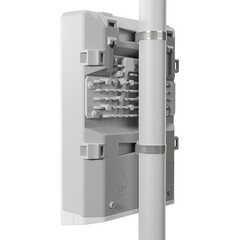 MikroTik netPower 15FR with 800MHz CPU, 256MB RAM, 16 x 10/100Mbps Ethernet ports (15 with Reverse POE-in, 1 with PoE-OUT), 2 x SFP, RouterOS L5 or SwitchOS (dual boot), outdoor enclosure, mounting ki