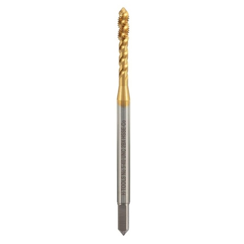 Метчик №5 -40-UNC (Машинный, винт.) DIN371 HSSE-TiN C/2-3P R45 56мм a=2,7 H-Tools 74705ETHT