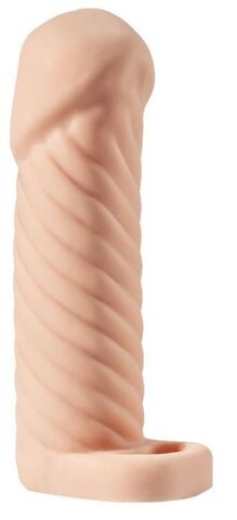 Телесная насадка-удлинитель KLEON с кольцом - 15 см. - Sitabella Sitabella accessories F-024в