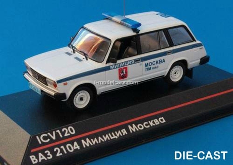 VAZ-2104 Lada Moscow Police 1:43 ICV120