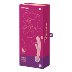 Вибратор-массажер Satisfyer Triple Lover розовый