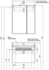 Aquanet 212592 Тумба с раковиной Aquanet Йорк 70 белый (212592)