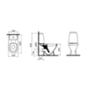 Унитаз напольный с бачком с сиденьем микролифт Vitra Grand 9763B003-7200