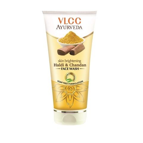 Skin Brightening HALDI CHANDAN Face Wash, VLCC (КУРКУМА И САНДАЛ осветляющее средство для умывания), 100 мл.