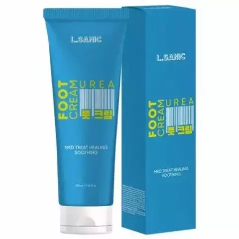 Lsanic Med Treat Healing Soothing Foot Cream with Urea Смягчающий крем для ног с мочевиной