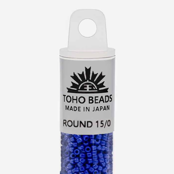 Японский бисер TOHO Round 15/0 (№48), непрозрачный глянцевый