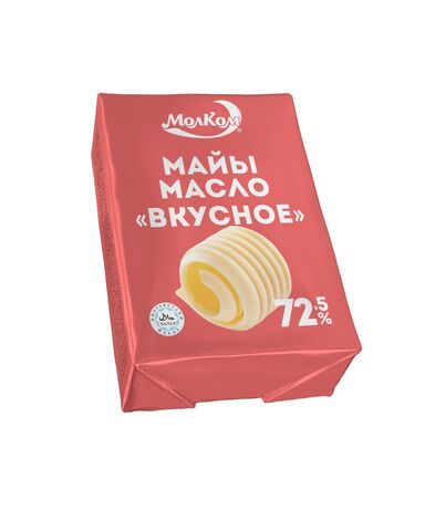 Масло сливочное ВКУСНОЕ 72,5% 180 гр Молком КАЗАХСТАН