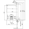 Remer SL10L Смеситель для раковины высокий с донным клапаном