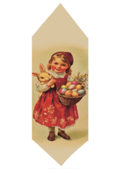 Конфета вафельная Пасхальная "ХРИСТОС ВОСКРЕСЕ!", 30 г девочка