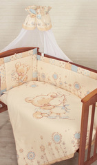 Комплект в кроватку "Mika" (голубой)