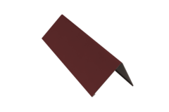 Планка конька плоского простая 145х145х2000 (ПЭ-01-8017-0,45) Шоколад