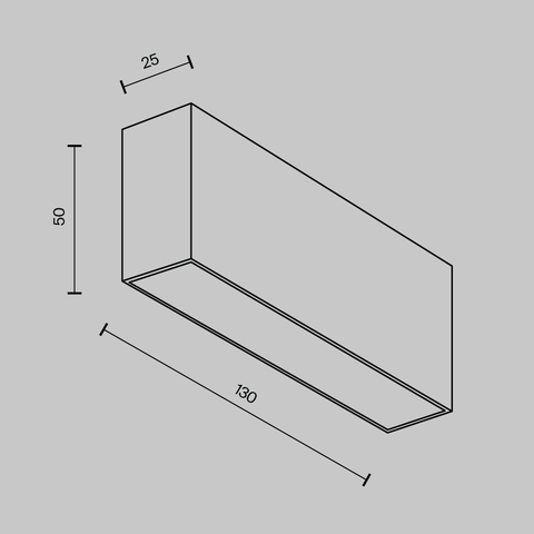 Накладной светодиодный светильник Maytoni Basis C068CL-12W3-6K-W