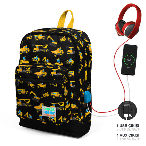 Çanta \ Bag \ Рюкзак CORAL HIGH SIRT ÇANTA(USB+AUX SOKETLİ) 23288