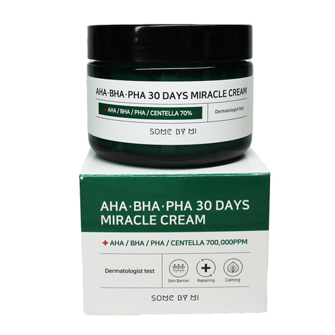 Увлажняющий себорегулирующий крем для проблемной кожи Some By Mi AHA-BHA-PHA 30 Days Miracle Cream 50 мл