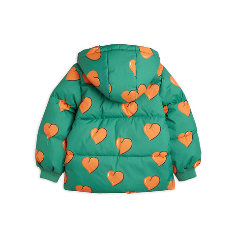 Куртка Mini Rodini Hearts Puffer Green