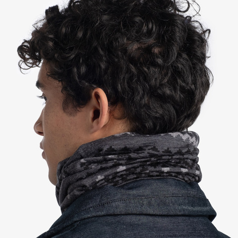 Картинка шарф-труба Buff wool lightweight Faizen Grey - 7