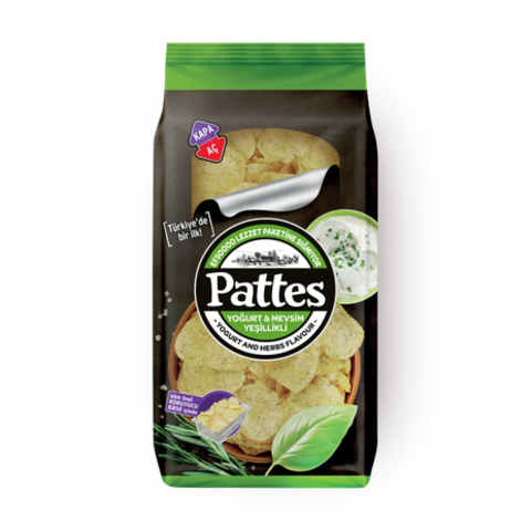 Чипсы Pattes со вкусом йогурта и трав (100гр)