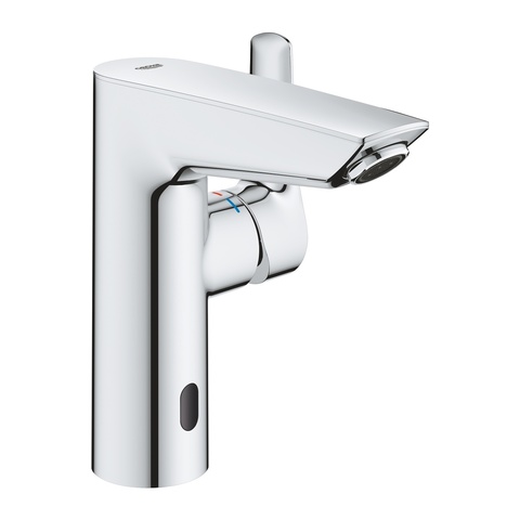 GROHE Eurosmart 23975003 Смеситель для раковины с инфракрасным и рычажным управлением, питание от батареи 6V, хром