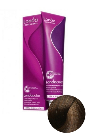 Стойкая крем-краска для волос LondaColor 7/03 Блонд натурально-золотистый, Londa Professional, 60 мл