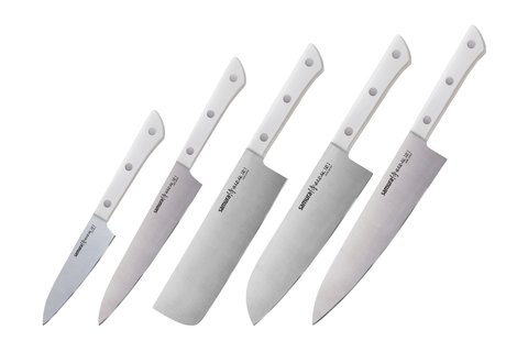 Набор ножей 5шт Samura Harakiri SHR-0250W/K