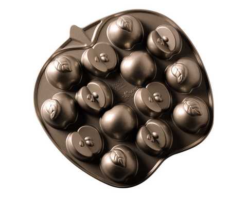 Форма для выпечки 14/7 кексов 3D 0.7л Nordic Ware Дольки яблок литой алюминий