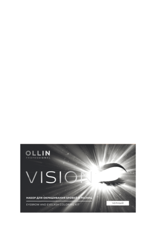 OLLIN PROFESSIONAL VISION НАБОР для окрашивания бровей и ресниц (черный)