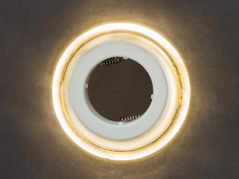 Встраиваемый светильник GP-8028-3W-WH Белый+Диодная подсветка